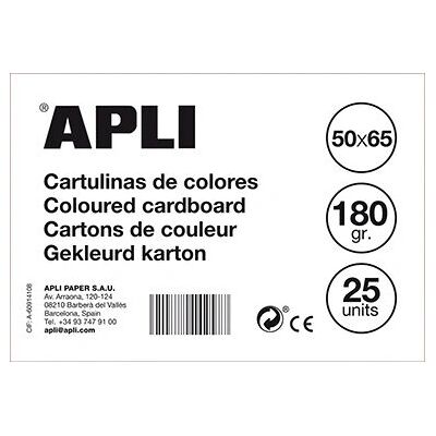 Carton Apli 14271 - Marron - 170 g/m² - 25 feuilles - Publicité Carton Apli 14271 - Marron - 170 g/m² - 25 feuilles - Publicité