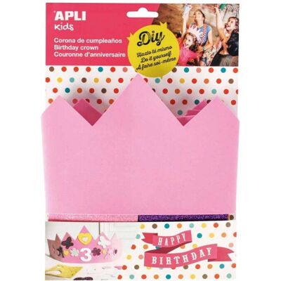 Roze Verjaardagskroon voor Kinderen - Verjaardagskroon Roze Verjaardagskroon voor Kinderen - Verjaardagskroon