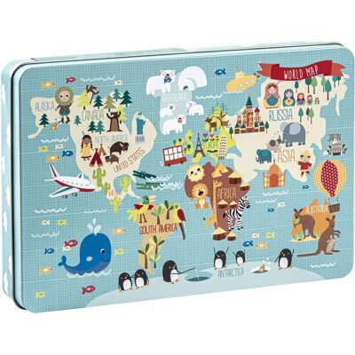 Puzzle Mappemonde Apli pour enfants - 24 pièces - Publicité Puzzle Mappemonde Apli pour enfants - 24 pièces - Publicité