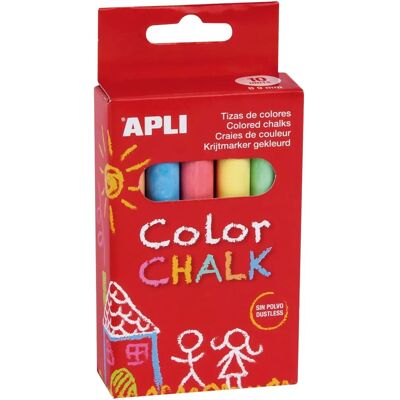 APLI Kreiden - 10 Mehrfarben - Schul- und Tafelkreide APLI Kreiden - 10 Mehrfarben - Schul- und Tafelkreide
