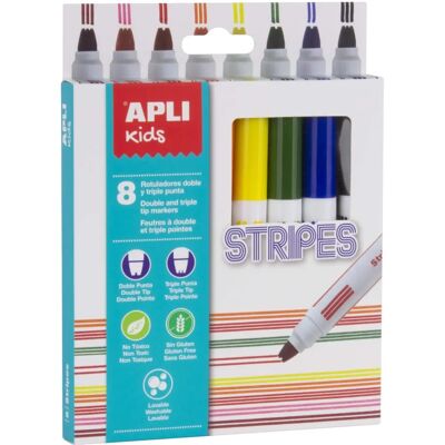 Marqueurs Rayés APLI Kids - Set de Marqueurs Marqueurs Rayés APLI Kids - Set de Marqueurs