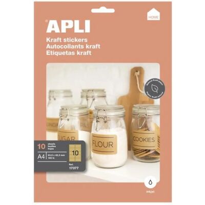 Etichette Kraft APLI 99,1x57mm - Etichette Etichette Kraft APLI 99,1x57mm - Etichette