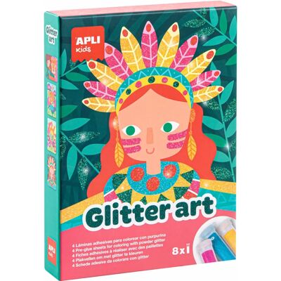APLI Kunst- und Bastelspielzeug - Glitzer Kunstset für Kinder APLI Kunst- und Bastelspielzeug - Glitzer Kunstset für Kinder