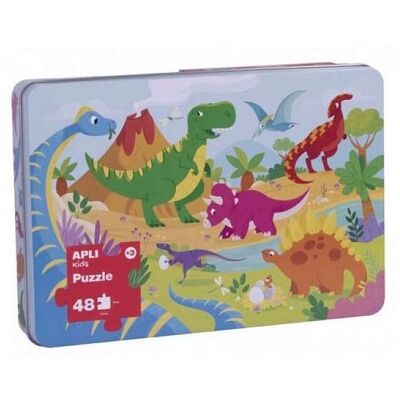 Apli Dinosaurier Kinderpuzzle - 24 Teile - 48 x 32 cm Apli Dinosaurier Kinderpuzzle - 24 Teile - 48 x 32 cm