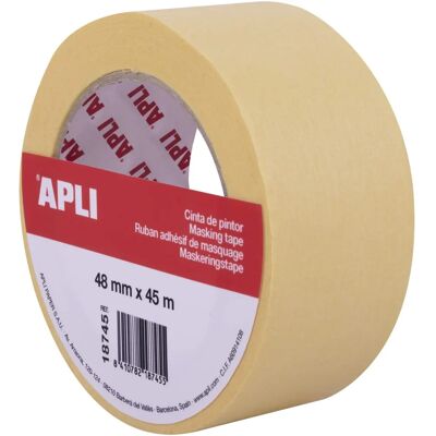Ruban de peintre APLI 48mm x 45m - Finition professionnelle Ruban de peintre APLI 48mm x 45m - Finition professionnelle