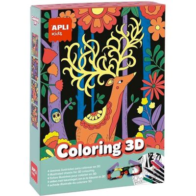 Apli Kids Färglägga 3D - Färgläggningsspel Apli Kids Färglägga 3D - Färgläggningsspel