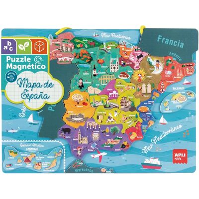 Rompecabezas Magnético de España Apli - 50 Piezas Rompecabezas Magnético de España Apli - 50 Piezas