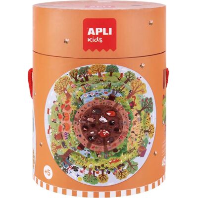 Puzzle Biosfera Okrągła Apli - 48 Elementów - 50cm Puzzle Biosfera Okrągła Apli - 48 Elementów - 50cm