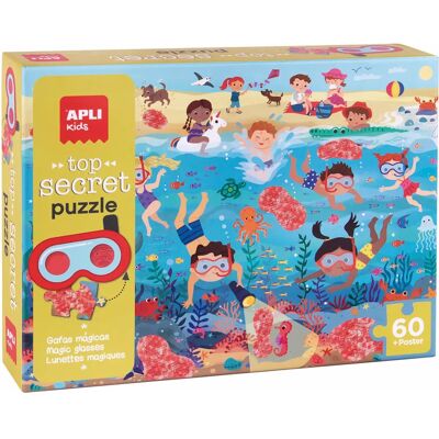 APLI 19220 Puzzel voor kinderen - Strandthema 60 stukjes APLI 19220 Puzzel voor kinderen - Strandthema 60 stukjes
