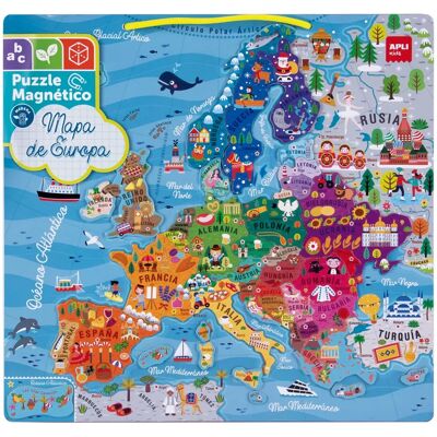 Puzzle Magnetico Europa Apli 45 Pezzi Puzzle Magnetico Europa Apli 45 Pezzi