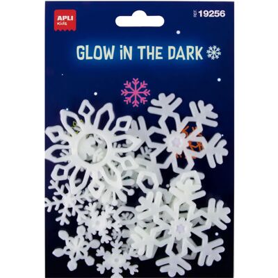 APLI Kids - Snowflakes - Wit - 12-stuks - Sticker APLI Kids - Snowflakes - Wit - 12-stuks - Sticker