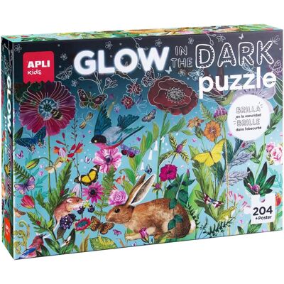 Puzzle de fleurs phosphorescentes Apli Kids - 204 pièces - Publicité Puzzle de fleurs phosphorescentes Apli Kids - 204 pièces - Publicité