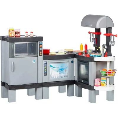 Cuisine en Plastique Argentée - Cuisine de Jouet avec Barbecue Réversible - Publicité Cuisine en Plastique Argentée - Cuisine de Jouet avec Barbecue Réversible - Publicité