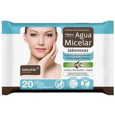 Toallitas Desmaquillantes con Agua Micelar Salustar - Limpiador de maquillaje Toallitas Desmaquillantes con Agua Micelar Salustar - Limpiador de maquillaje