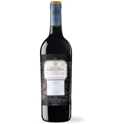Marqués de Riscal 150 Anniversaire Rioja Gran Reserva - Vin rouge - Publicité Marqués de Riscal 150 Anniversaire Rioja Gran Reserva - Vin rouge - Publicité