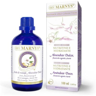 Olej Migdałowy Słodki MARNYS do Masażu - 100 ml - Odżywczy i Nawilżający Olej Migdałowy Słodki MARNYS do Masażu - 100 ml - Odżywczy i Nawilżający