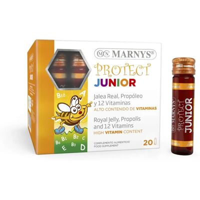 Marny's Protect Junior - Complément de vitamines et propolis - Publicité Marny's Protect Junior - Complément de vitamines et propolis - Publicité