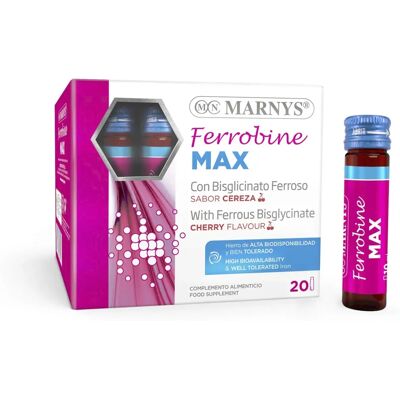 MARNYS Ferrobine max 21 Flaschen à 10ml - Hoch bioverfügbares Eisen MARNYS Ferrobine max 21 Flaschen à 10ml - Hoch bioverfügbares Eisen