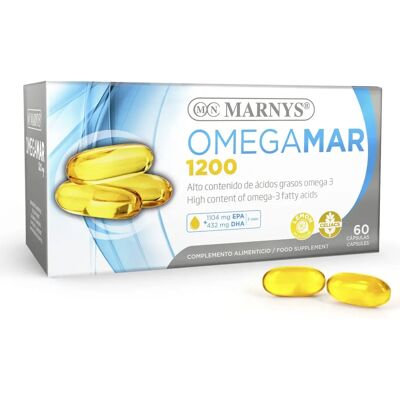 MARNYS Omegamar 1200 - Suplemento de Óleo de Peixe Omega 3 MARNYS Omegamar 1200 - Suplemento de Óleo de Peixe Omega 3