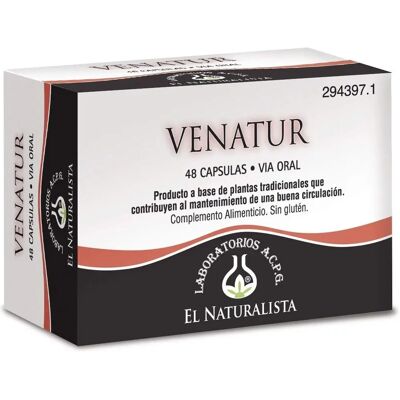 El Naturalista Venatur 375Mg 48 Cápsulas - Apoyo Circulatorio El Naturalista Venatur 375Mg 48 Cápsulas - Apoyo Circulatorio