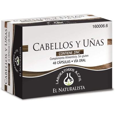 El Naturalista Cabello y Uñas - 48 Cápsulas - Complemento Alimenticio El Naturalista Cabello y Uñas - 48 Cápsulas - Complemento Alimenticio