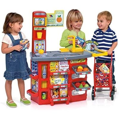 Moltó Toy Supermarket - Foam Playset, Electronic Scanner, 103cm Moltó Toy Supermarket - Foam Playset, Electronic Scanner, 103cm