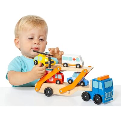 Set di auto Moltó 21290 in legno - 6 pezzi, senza montaggio, età 1+ Set di auto Moltó 21290 in legno - 6 pezzi, senza montaggio, età 1+