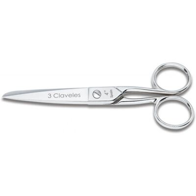 3 Claveles Tesouras de costura multiuso em aço inoxidável - 10cm 3 Claveles Tesouras de costura multiuso em aço inoxidável - 10cm