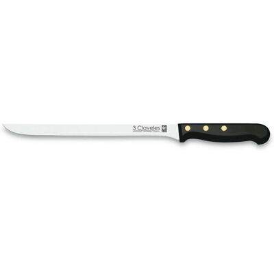 Faca de Cozinha 3 CLAVELES - Aço Inoxidável 24cm Faca de Cozinha 3 CLAVELES - Aço Inoxidável 24cm