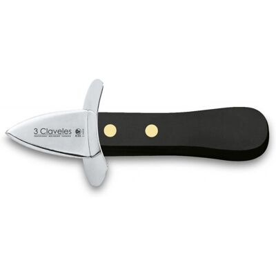 3 Claveles - Cuchillo de ostras - Acero inoxidable - 5 cm - Diseño de una pieza 3 Claveles - Cuchillo de ostras - Acero inoxidable - 5 cm - Diseño de una pieza