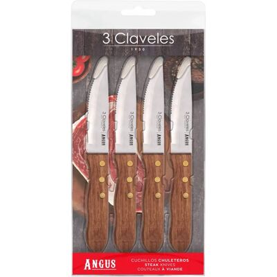 3 Claveles - Ensemble de 4 Couteaux de Cuisine - 12cm - Poignée ergonomique - Publicité 3 Claveles - Ensemble de 4 Couteaux de Cuisine - 12cm - Poignée ergonomique - Publicité