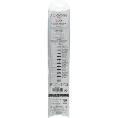 3 Claveles Evo Faca de Cozinha - Aço Inoxidável 11cm 3 Claveles Evo Faca de Cozinha - Aço Inoxidável 11cm