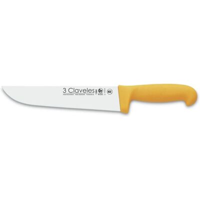 3 Claveles 01384 Faca de açougueiro em aço inox 20cm - Profissional 3 Claveles 01384 Faca de açougueiro em aço inox 20cm - Profissional