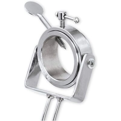 Soporte de jamonero de acero inoxidable Claveles - Cabezal giratorio - Grande Soporte de jamonero de acero inoxidable Claveles - Cabezal giratorio - Grande