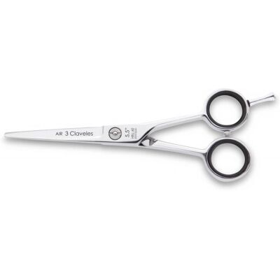 Tijeras de barbero 3 Claveles 12802 - acero inoxidable ligero Tijeras de barbero 3 Claveles 12802 - acero inoxidable ligero
