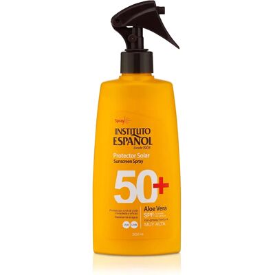 Instituto Español Spray Przeciwsłoneczny Aloe Vera SPF50+ 300ml - Spray Przeciwsłoneczny Instituto Español Spray Przeciwsłoneczny Aloe Vera SPF50+ 300ml - Spray Przeciwsłoneczny