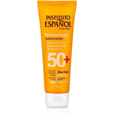Protector solar facial Aloe Vera SPF 50+ Instituto Español - 75ml Protector solar facial Aloe Vera SPF 50+ Instituto Español - 75ml