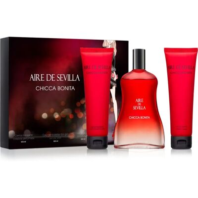 Aire Sevilla Chicca Bonita 3-teilige Parfümset - Parfüm, Duschgel & Feuchtigkeitscreme Aire Sevilla Chicca Bonita 3-teilige Parfümset - Parfüm, Duschgel & Feuchtigkeitscreme