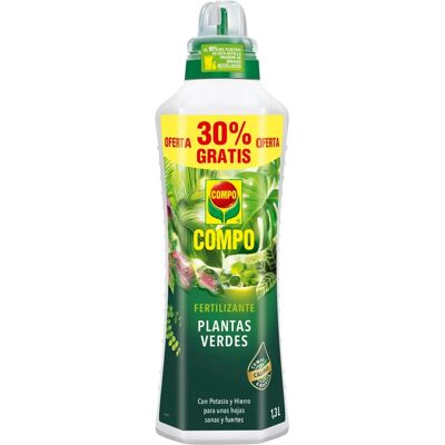 Engrais Liquide Compo pour Plantes Vertes - 1,3L - Publicité Engrais Liquide Compo pour Plantes Vertes - 1,3L - Publicité