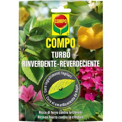 Compo Turbo Rinverdente - Fertilizzante al ferro per piante - Uso tutto l'anno Compo Turbo Rinverdente - Fertilizzante al ferro per piante - Uso tutto l'anno