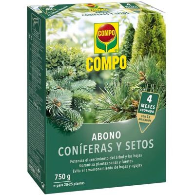 Engrais COMPO pour conifères et haies - 750g - Publicité Engrais COMPO pour conifères et haies - 750g - Publicité