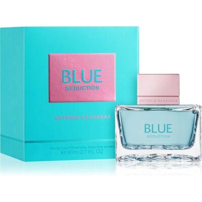 Antonio Banderas Blue Seduction for Her - Parfum Floral, Élégant - Publicité Antonio Banderas Blue Seduction for Her - Parfum Floral, Élégant - Publicité