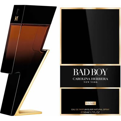 Carolina Herrera Bad Boy Elixir - Fragranza di cuoio aromatica tempestosa - 50ml Carolina Herrera Bad Boy Elixir - Fragranza di cuoio aromatica tempestosa - 50ml