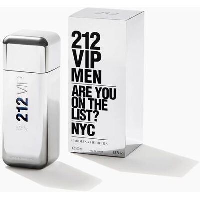 Carolina Herrera 212 VIP Men Eau de Toilette - 100 ml - Tyylikäs Yön tuoksu Carolina Herrera 212 VIP Men Eau de Toilette - 100 ml - Tyylikäs Yön tuoksu