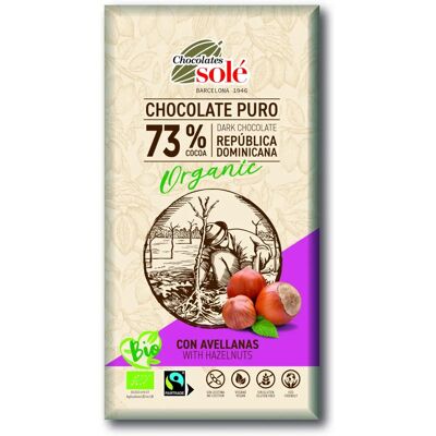 Chocolates Sole 73% Chocolate negro com avelãs Chocolates Sole 73% Chocolate negro com avelãs