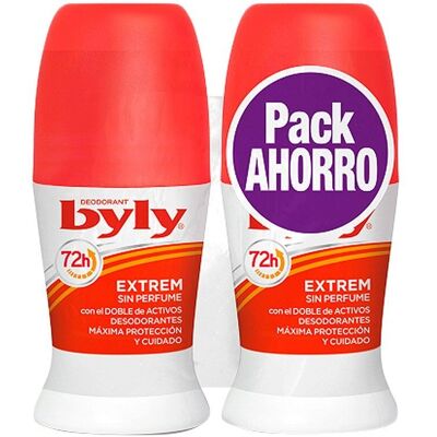 Déodorant Extrem Roll-On Byly - 72h, 2x50ml - Publicité Déodorant Extrem Roll-On Byly - 72h, 2x50ml - Publicité