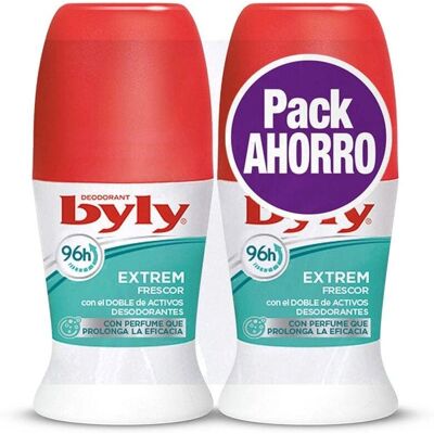 Ensemble Déodorant Extrem Frescor 96h Byly - Unisexe - Publicité Ensemble Déodorant Extrem Frescor 96h Byly - Unisexe - Publicité