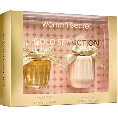 Set de Perfume Gold Seduction de Women'Secret - 2 piezas - Perfume y Loción Set de Perfume Gold Seduction de Women'Secret - 2 piezas - Perfume y Loción