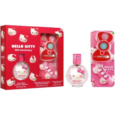 Hello Kitty Μοντέλο 30ml EDT Lip Gloss Σκιές ματιών - Σετ Ομορφιάς Hello Kitty Μοντέλο 30ml EDT Lip Gloss Σκιές ματιών - Σετ Ομορφιάς