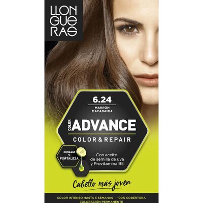 Llongueras - Color Advance Hiustenväri 6,24 Macadamia Ruskea - Hiustenväri Llongueras - Color Advance Hiustenväri 6,24 Macadamia Ruskea - Hiustenväri